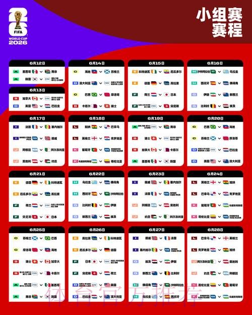 2026世界杯完整赛程今日观看指南实时查看